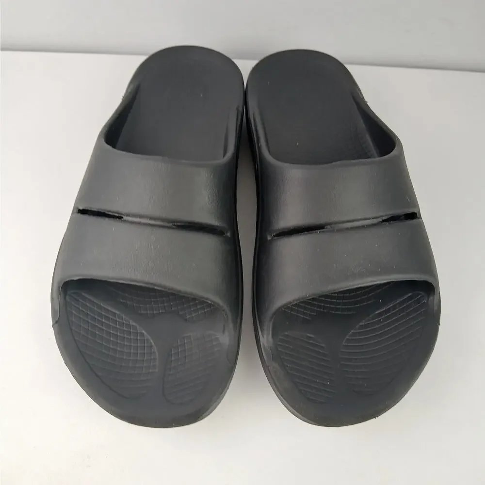 OOFOS Unisex SZ M10 W12 OOahh Slide Sandal In Black